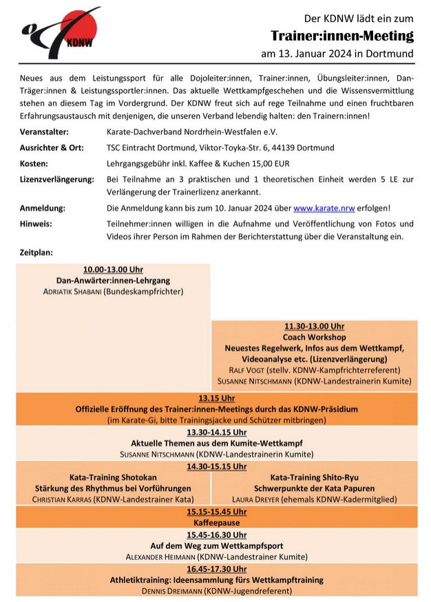 2024 KDNW Trainer Meeting