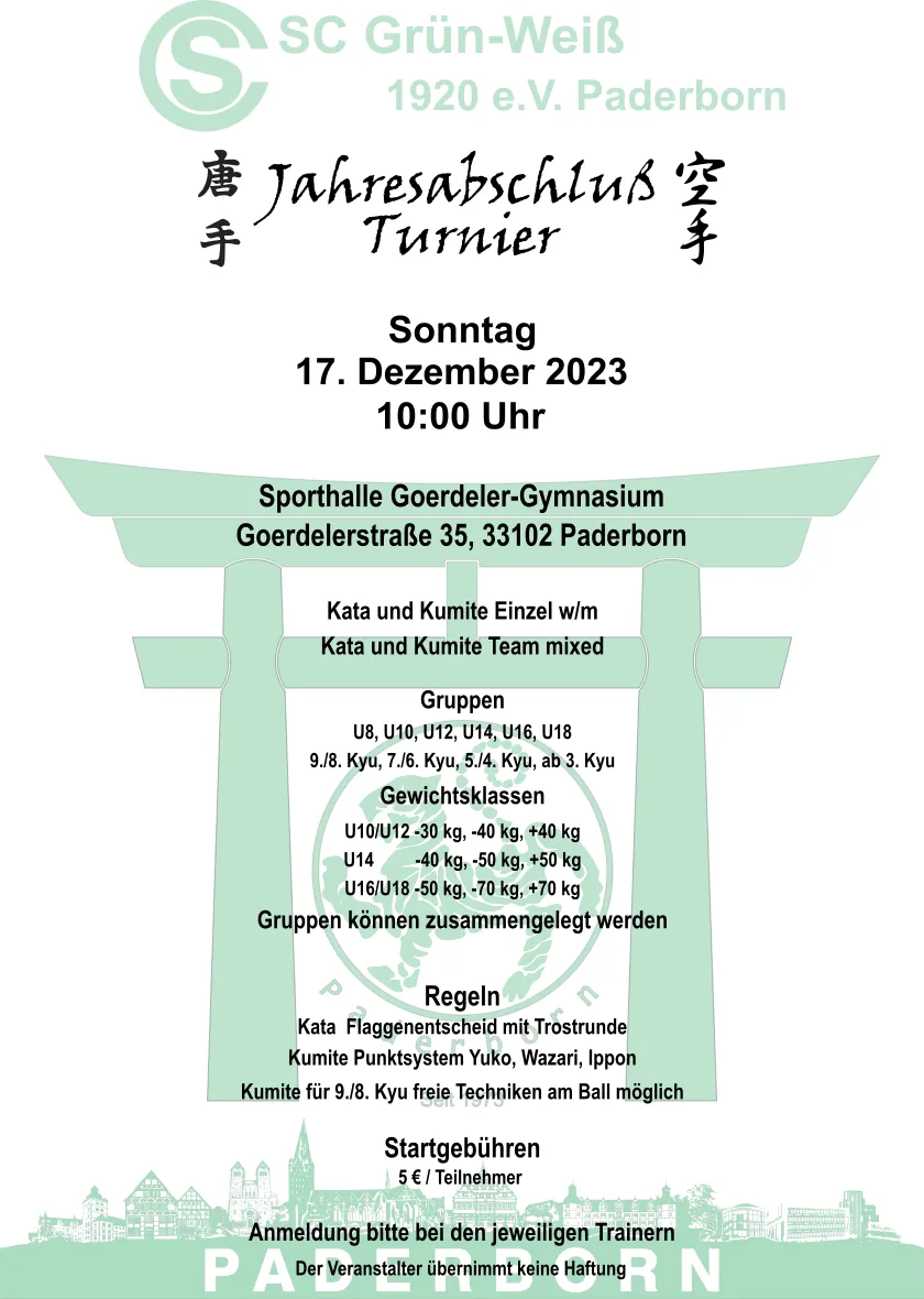 Jahresabschluss Turnier Kinder und Jugendliche