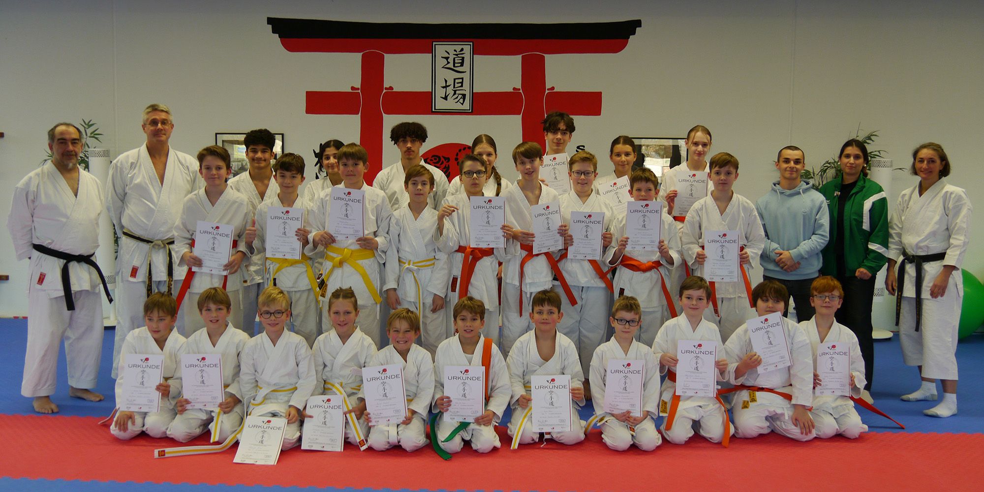 Erfolgreiche Kyu-Prüfung der Kinder- und Jugendgruppe