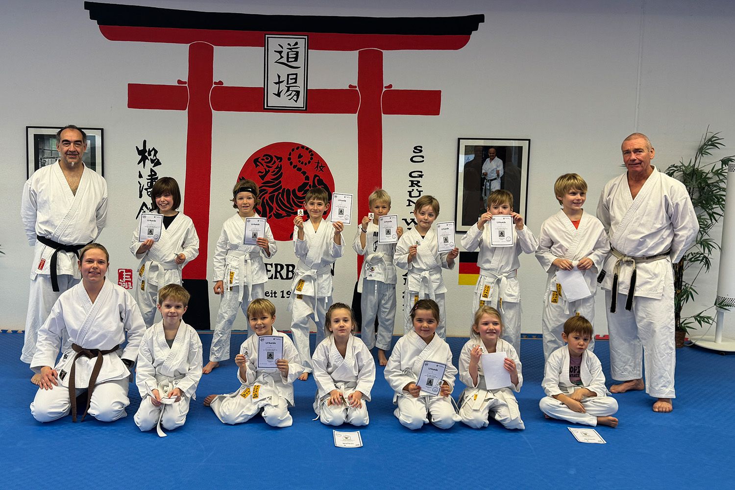 Erfolgreiche Motivationsprüfung für die U8-Gruppe